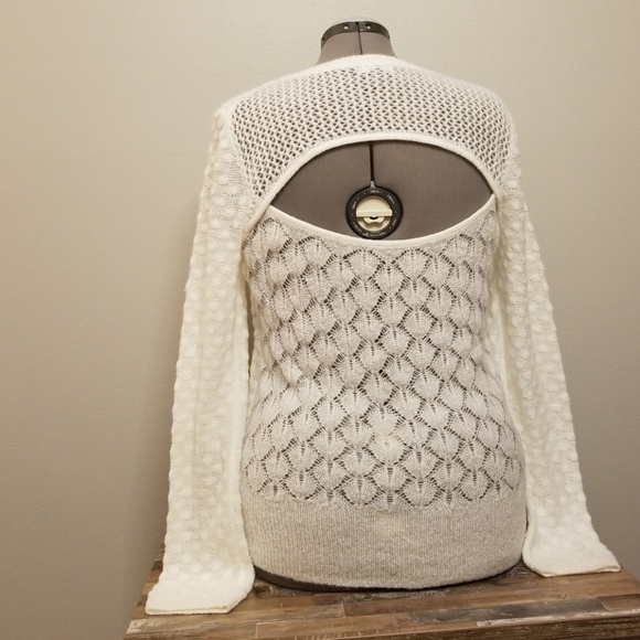 Chelsea28 White Sweater Size L - Picture 3 of 4